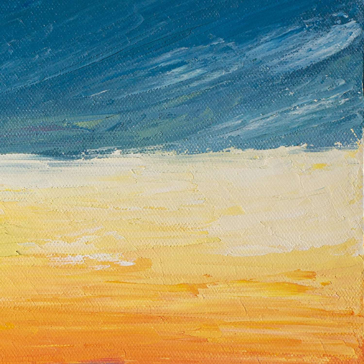 Original Art | Abstract Oil Painting | Oil on Canvas | Sunrise | 60cm x 50cm - LohillArt