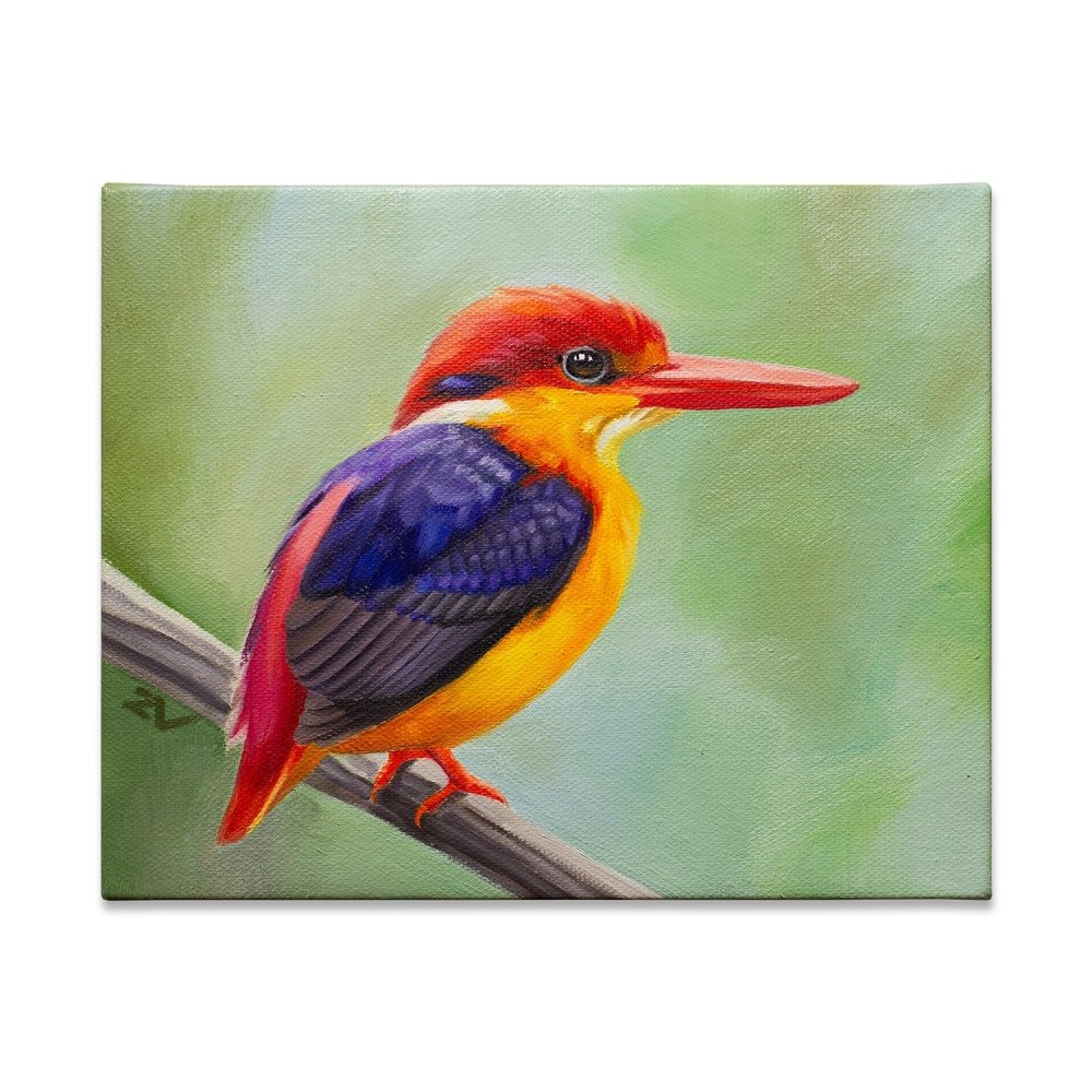 Original Oil Painting on Canvas - Bird#WT1
