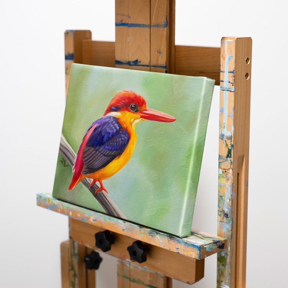 Original Oil Painting on Canvas - Bird#WT1