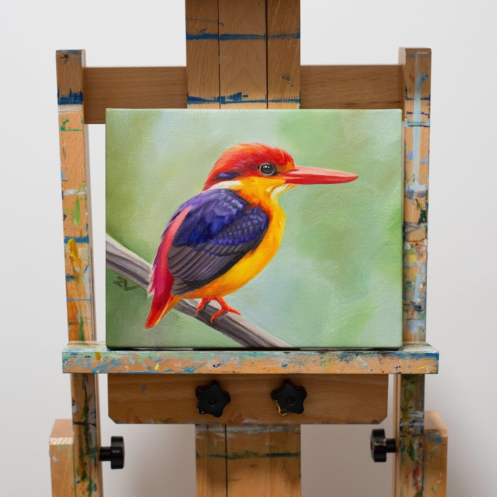 Original Oil Painting on Canvas - Bird#WT1