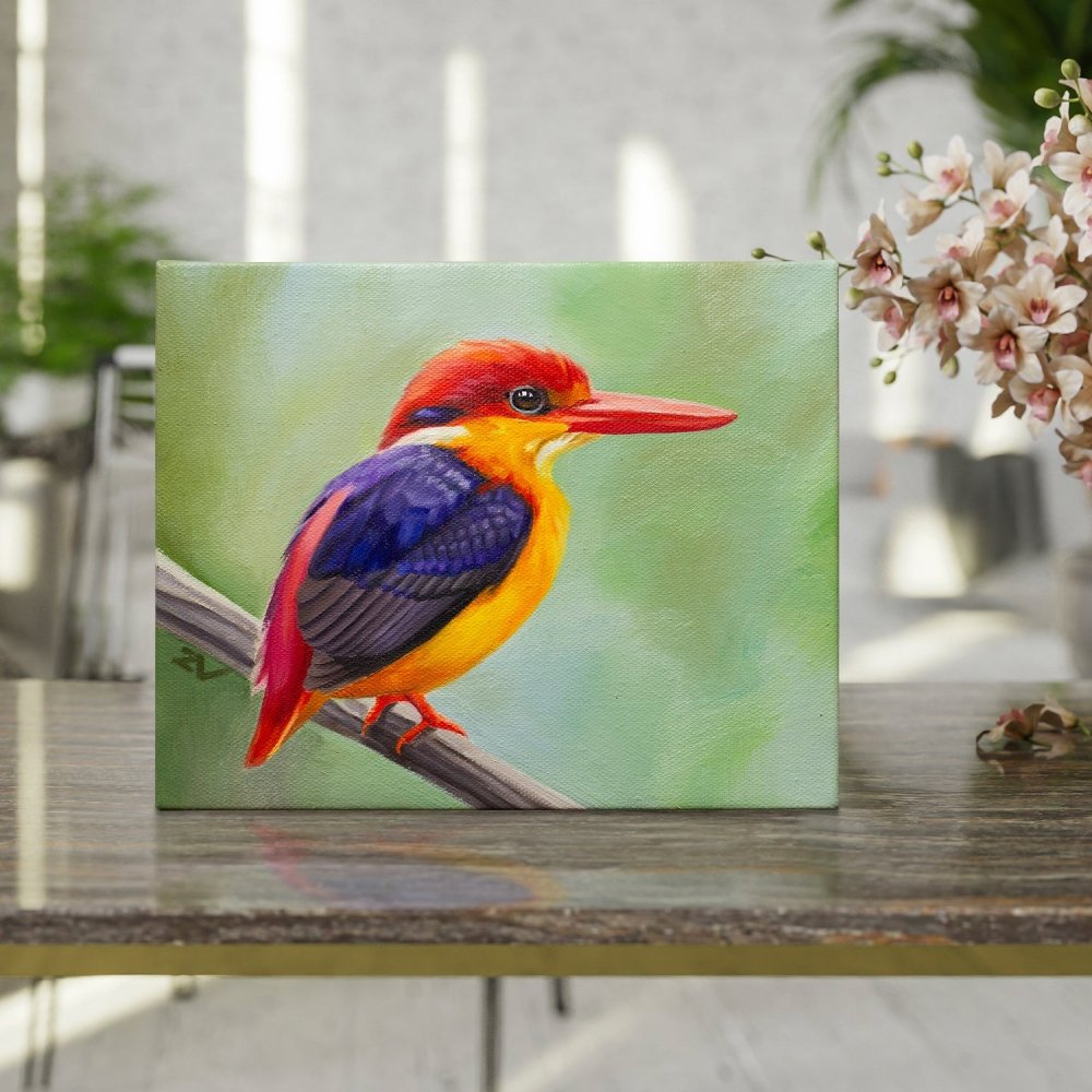 Original Oil Painting on Canvas - Bird#WT1