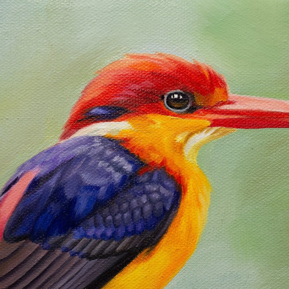 Original Oil Painting on Canvas - Bird#WT1