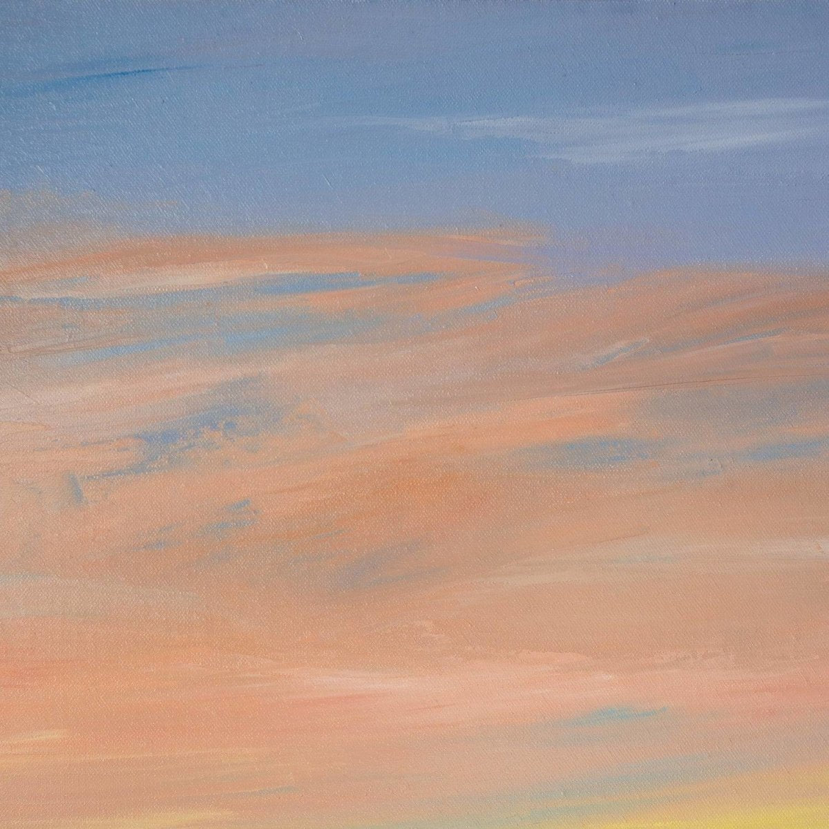 Original Art | Abstract Oil Painting | Oil on Canvas | Sunrise | 60cm x 60cm - LohillArt