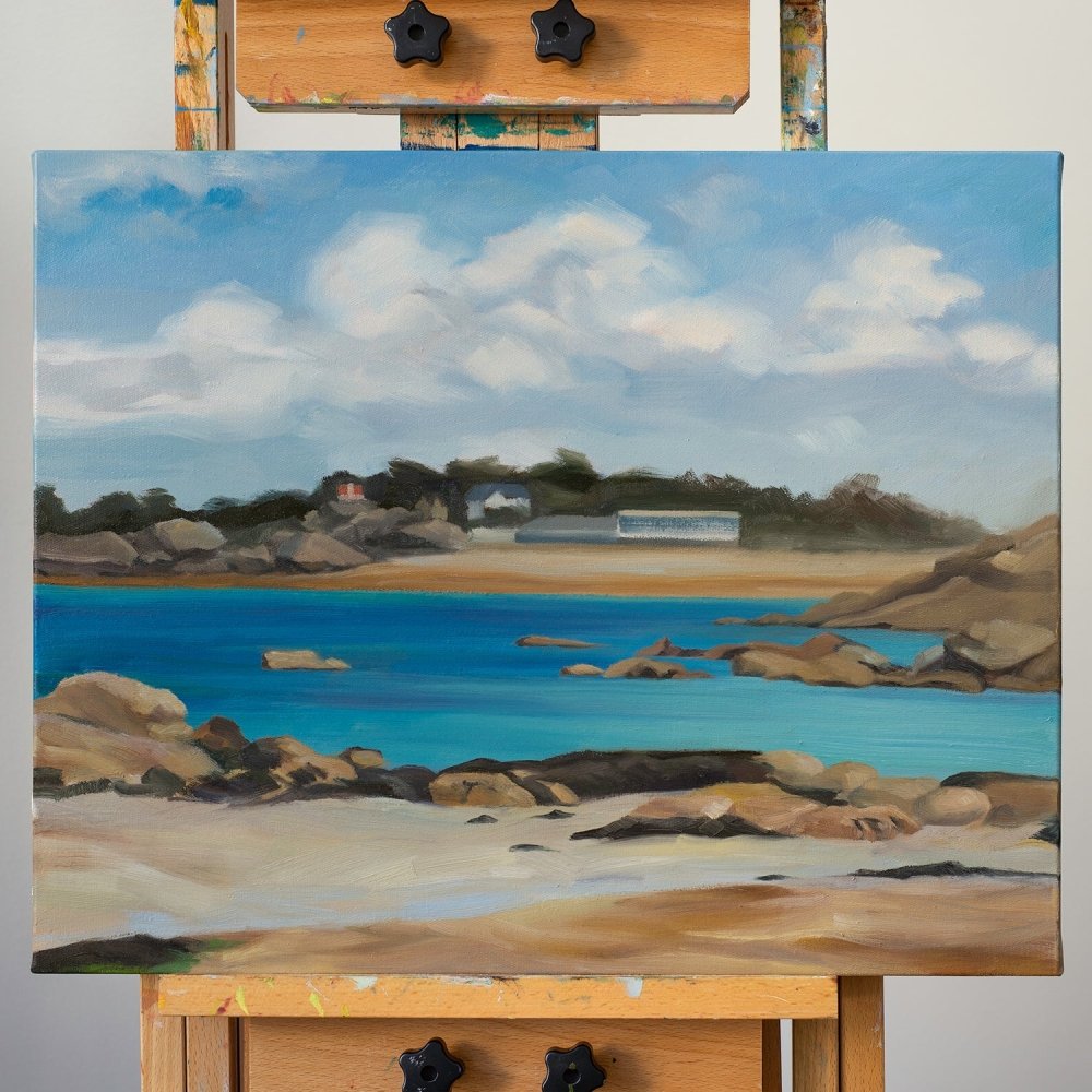 Beach - Original Oil Painting on Canvas