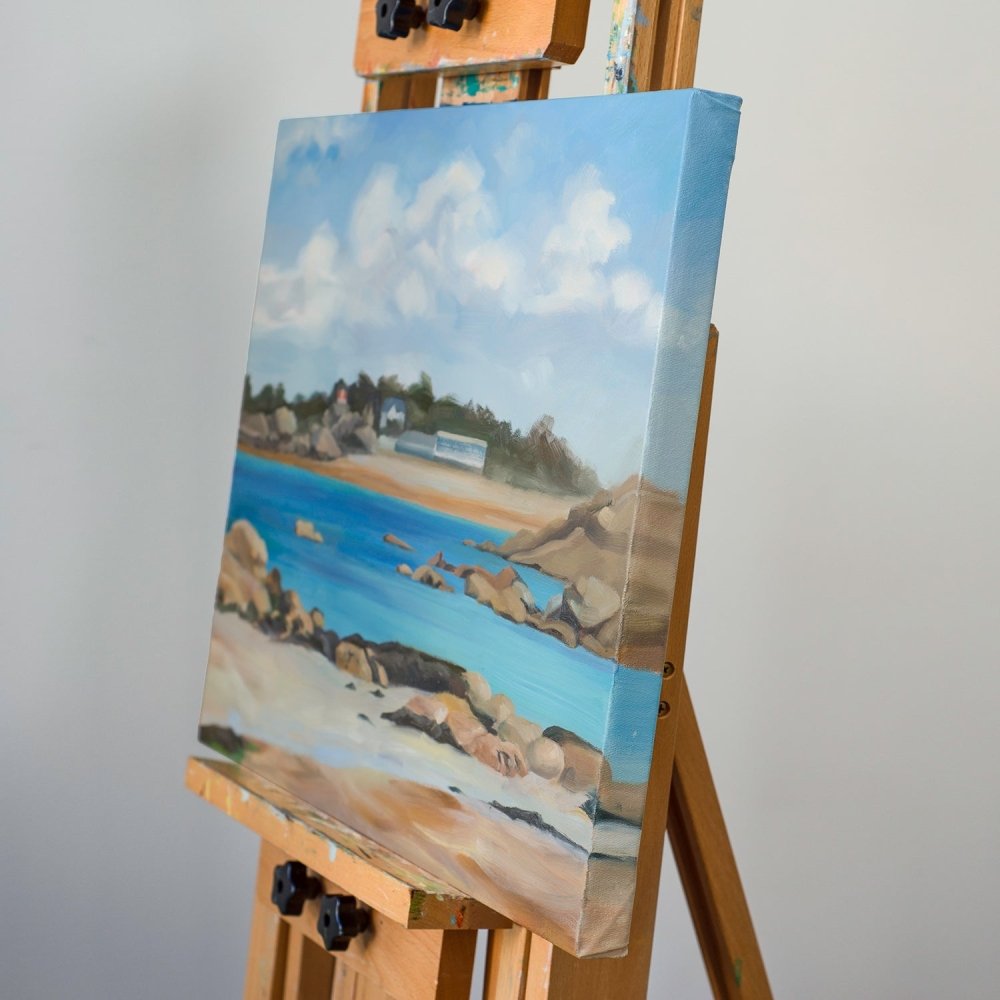 Beach - Original Oil Painting on Canvas