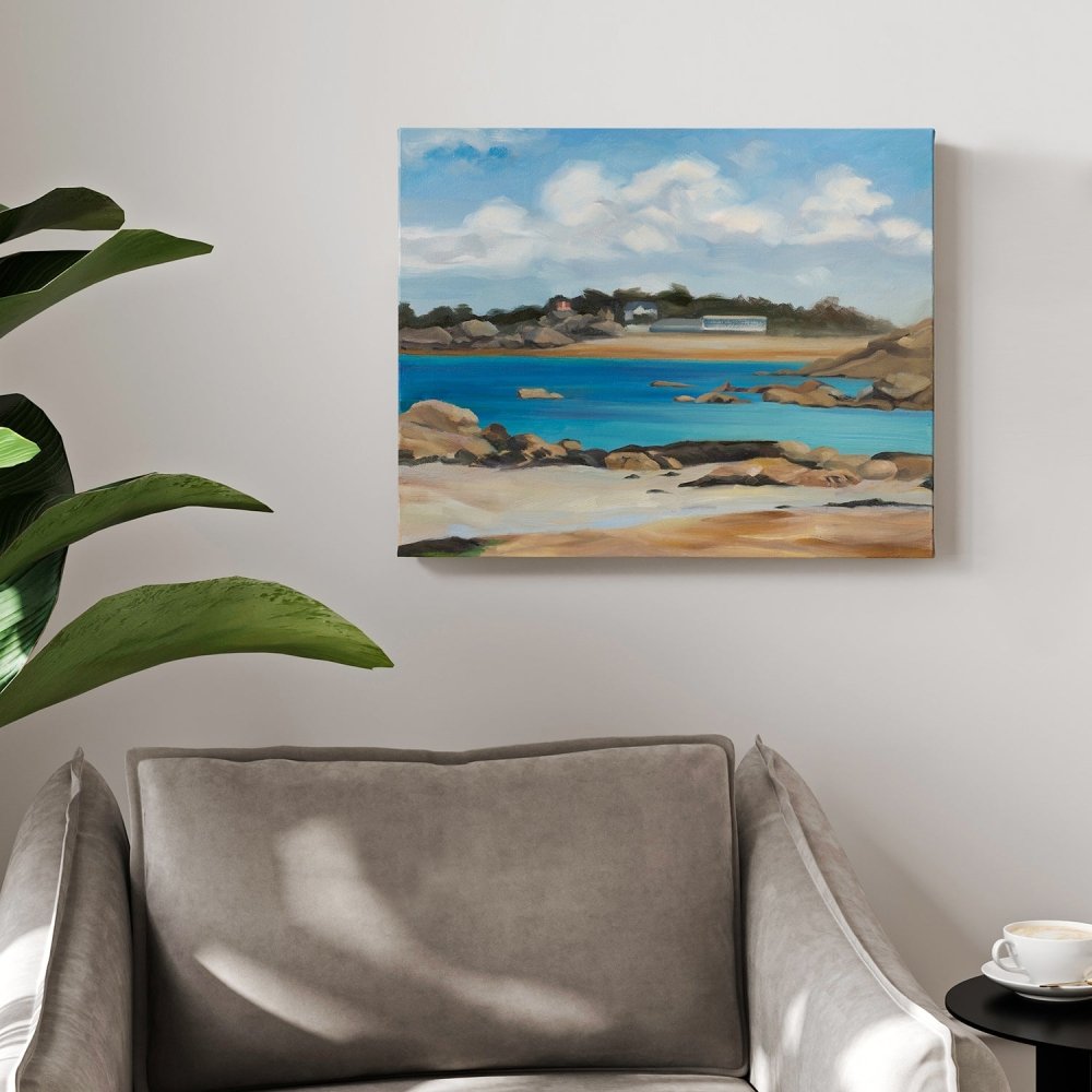 Beach - Original Oil Painting on Canvas