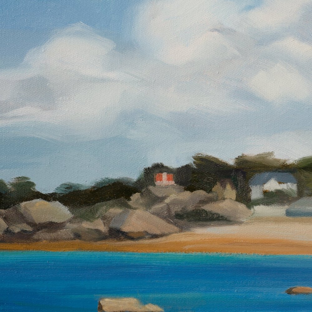 Beach - Original Oil Painting on Canvas