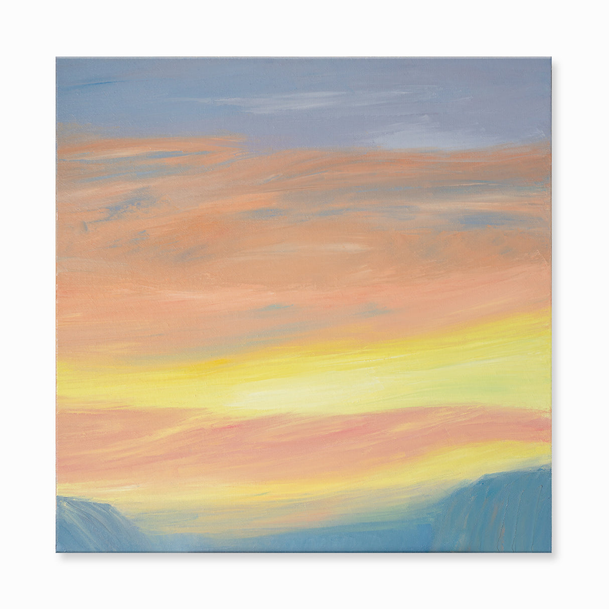 Original Art | Abstract Oil Painting | Oil on Canvas | Sunrise | 60cm x 60cm - LohillArt