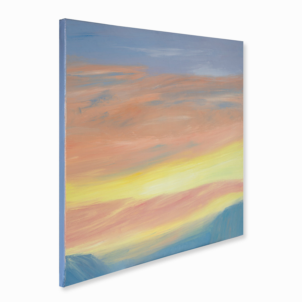 Original Art | Abstract Oil Painting | Oil on Canvas | Sunrise | 60cm x 60cm - LohillArt