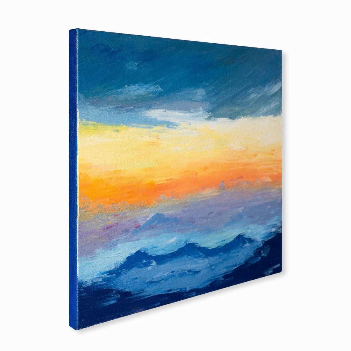 Original Art | Abstract Oil Painting | Oil on Canvas | Sunrise | 60cm x 50cm - LohillArt