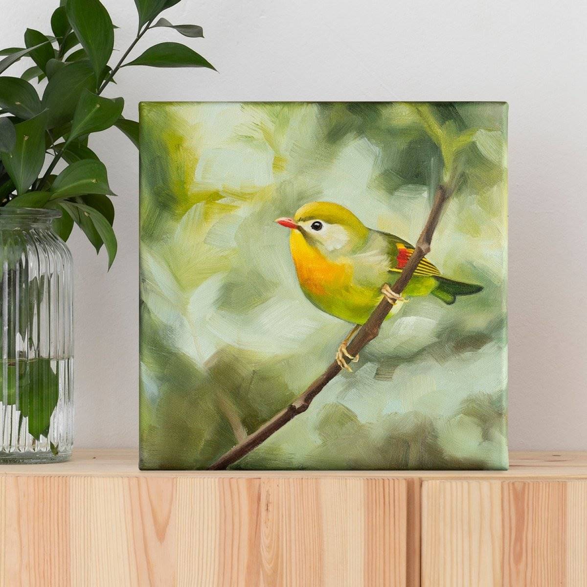 Original Oil Painting on Canvas - Bird#WT2