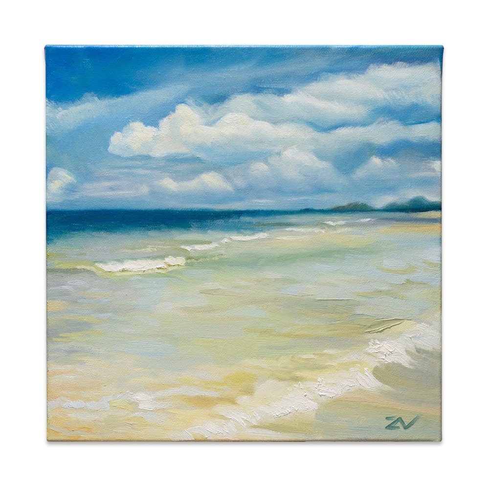 Beach - Original Oil Painting on Canvas