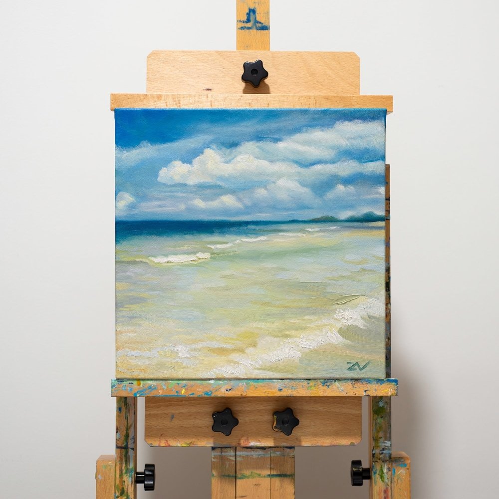 Beach - Original Oil Painting on Canvas