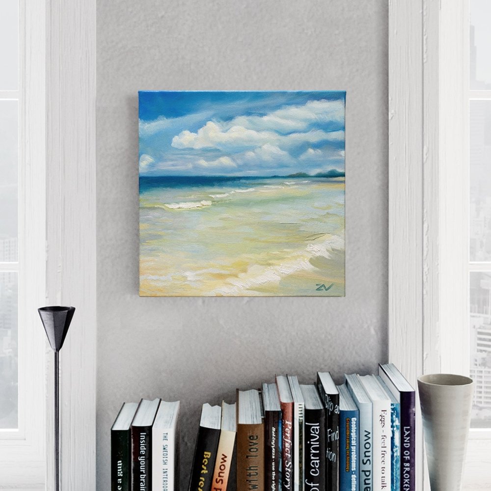 Beach - Original Oil Painting on Canvas
