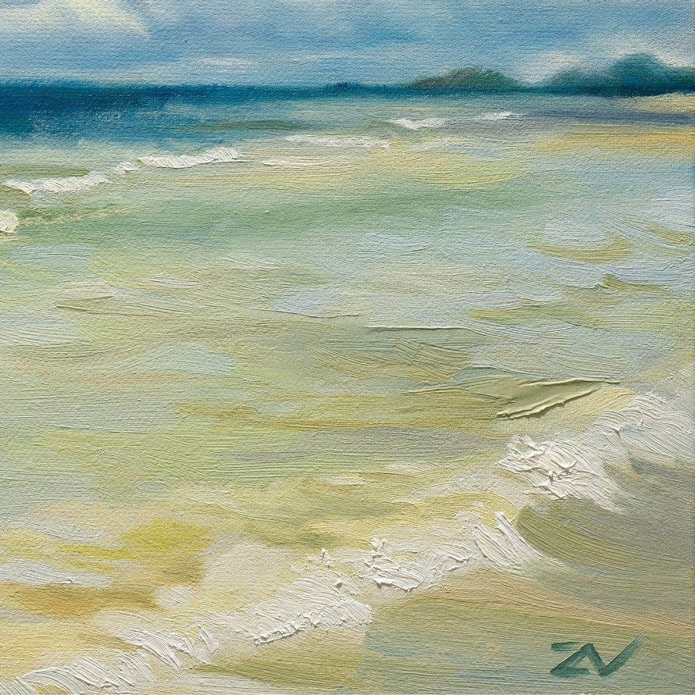 Beach - Original Oil Painting on Canvas