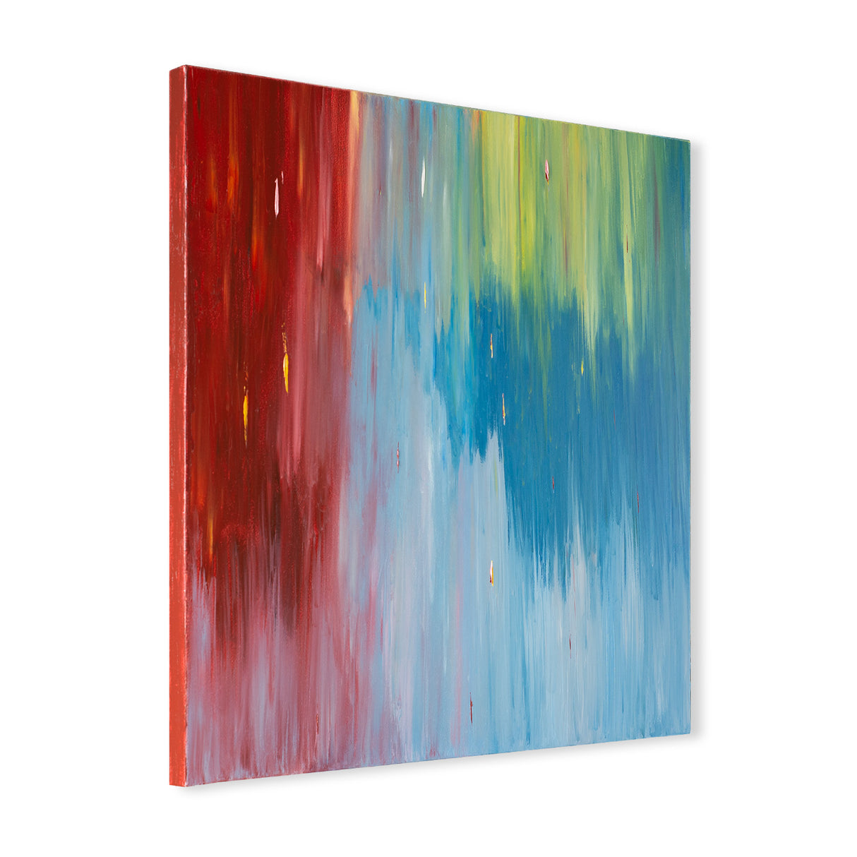 Large Abstract Oil Painting on Canvas 24x24" - Original Modern Art