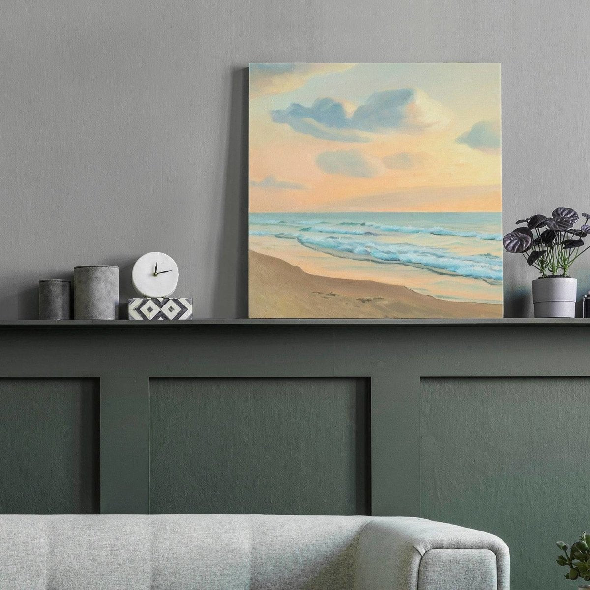 Original Landscape Oil Painting on Canvas - Seaside