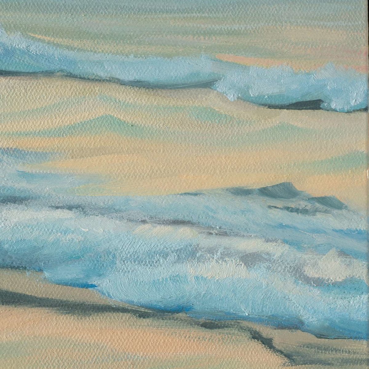 Original Landscape Oil Painting on Canvas - Seaside