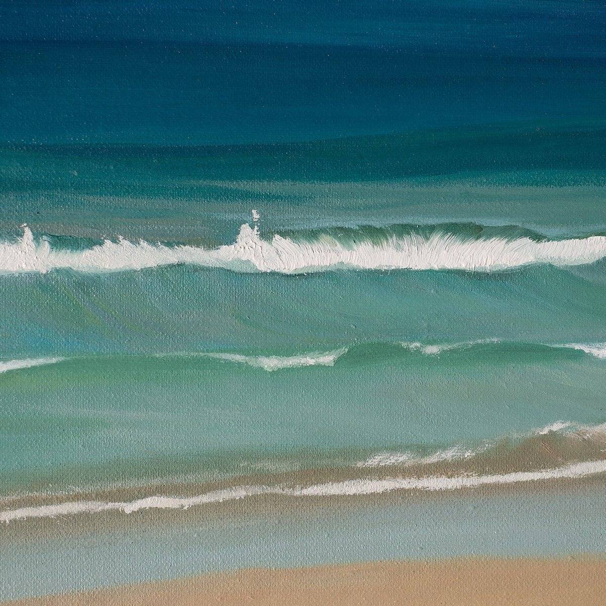 Original Landscape Oil Painting on Canvas - Seaside