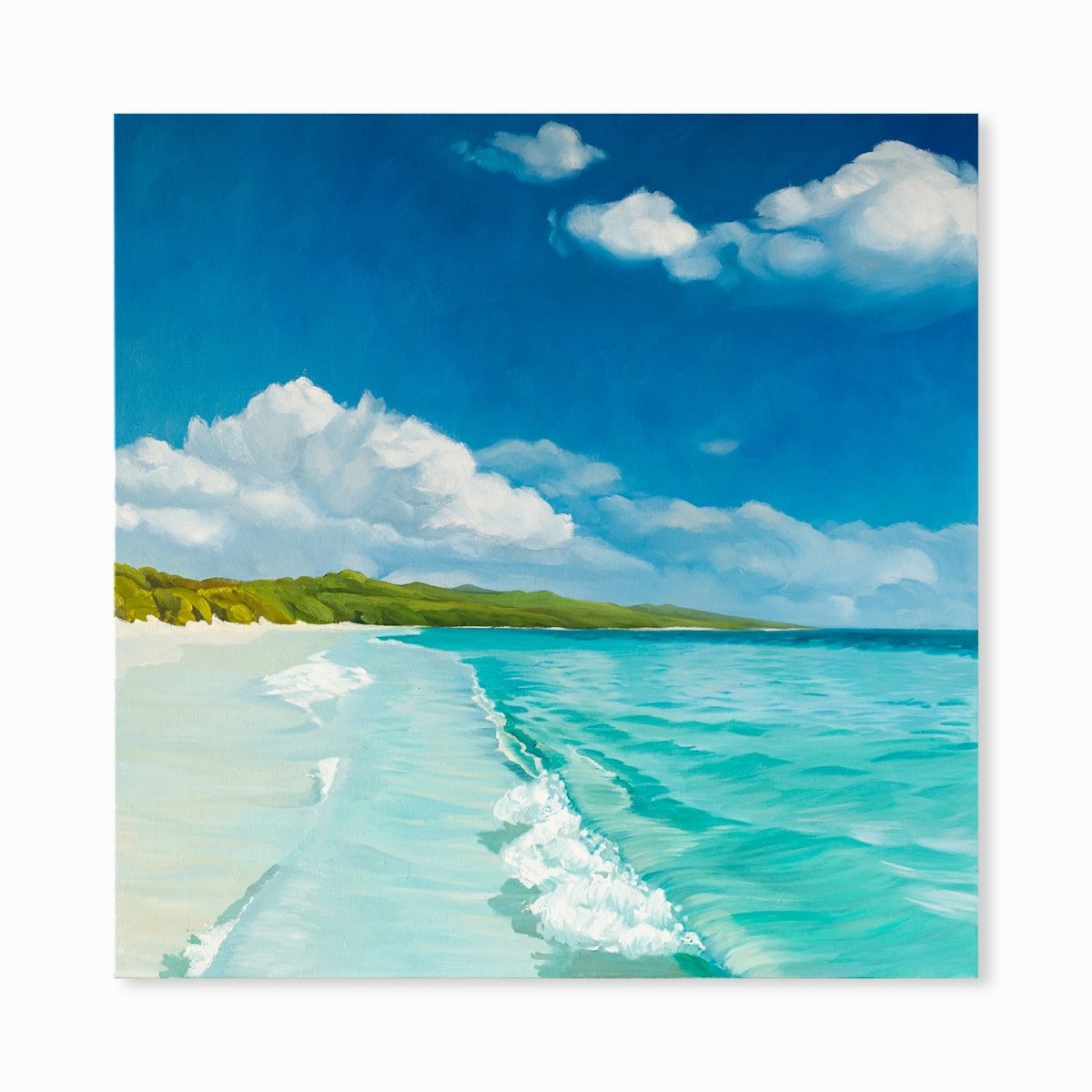 Original Landscape Oil Painting on Canvas - Seaside