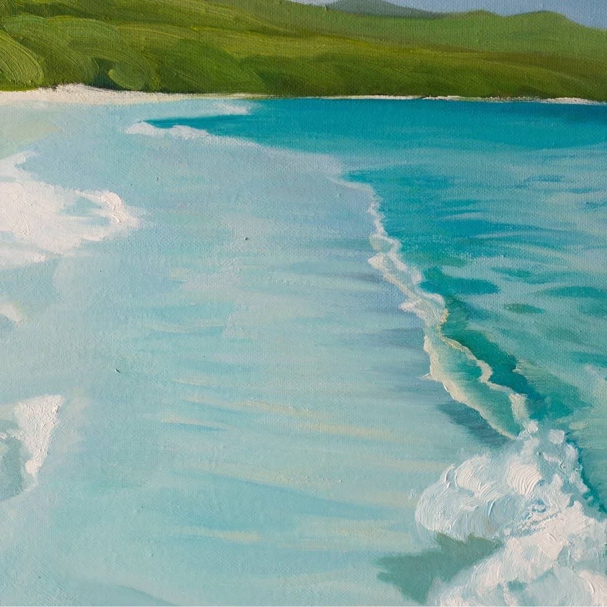 Original Landscape Oil Painting on Canvas - Seaside