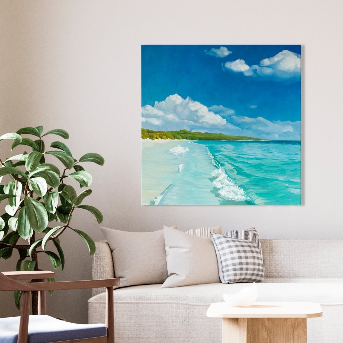 Original Landscape Oil Painting on Canvas - Seaside