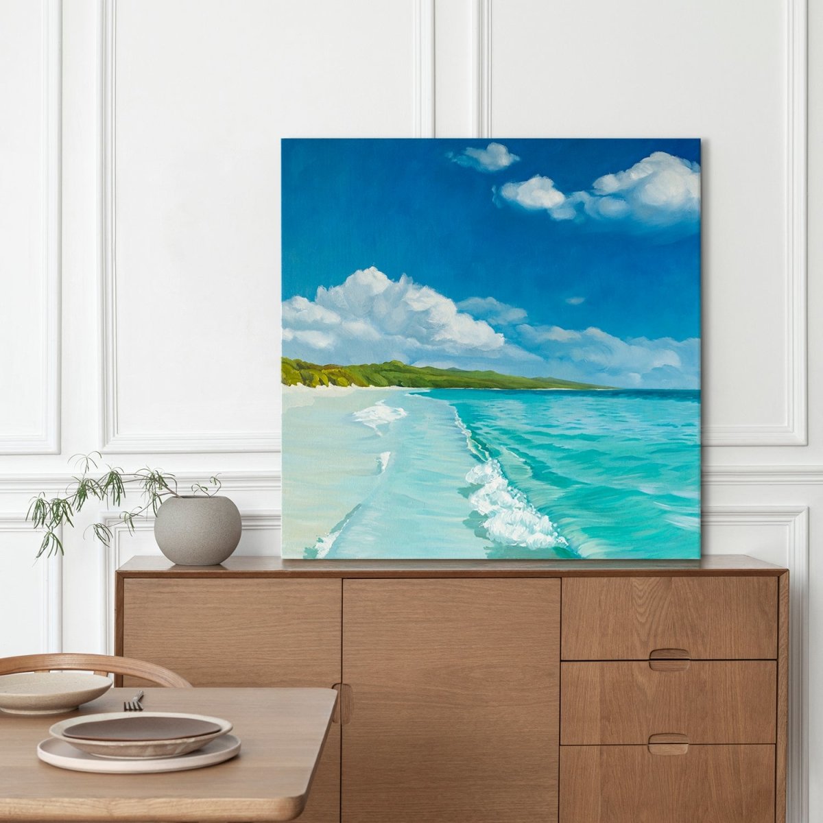 Original Landscape Oil Painting on Canvas - Seaside