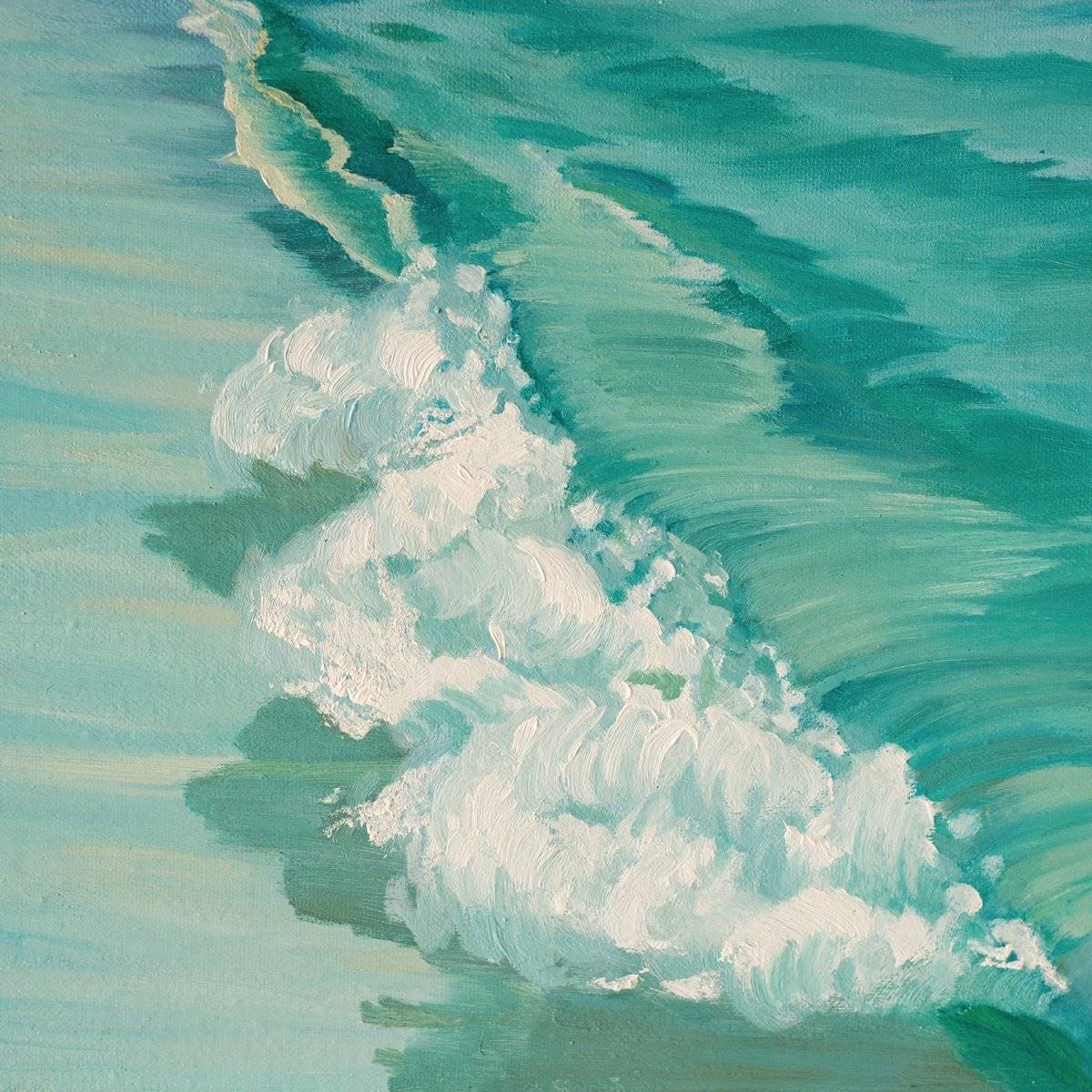 Original Landscape Oil Painting on Canvas - Seaside