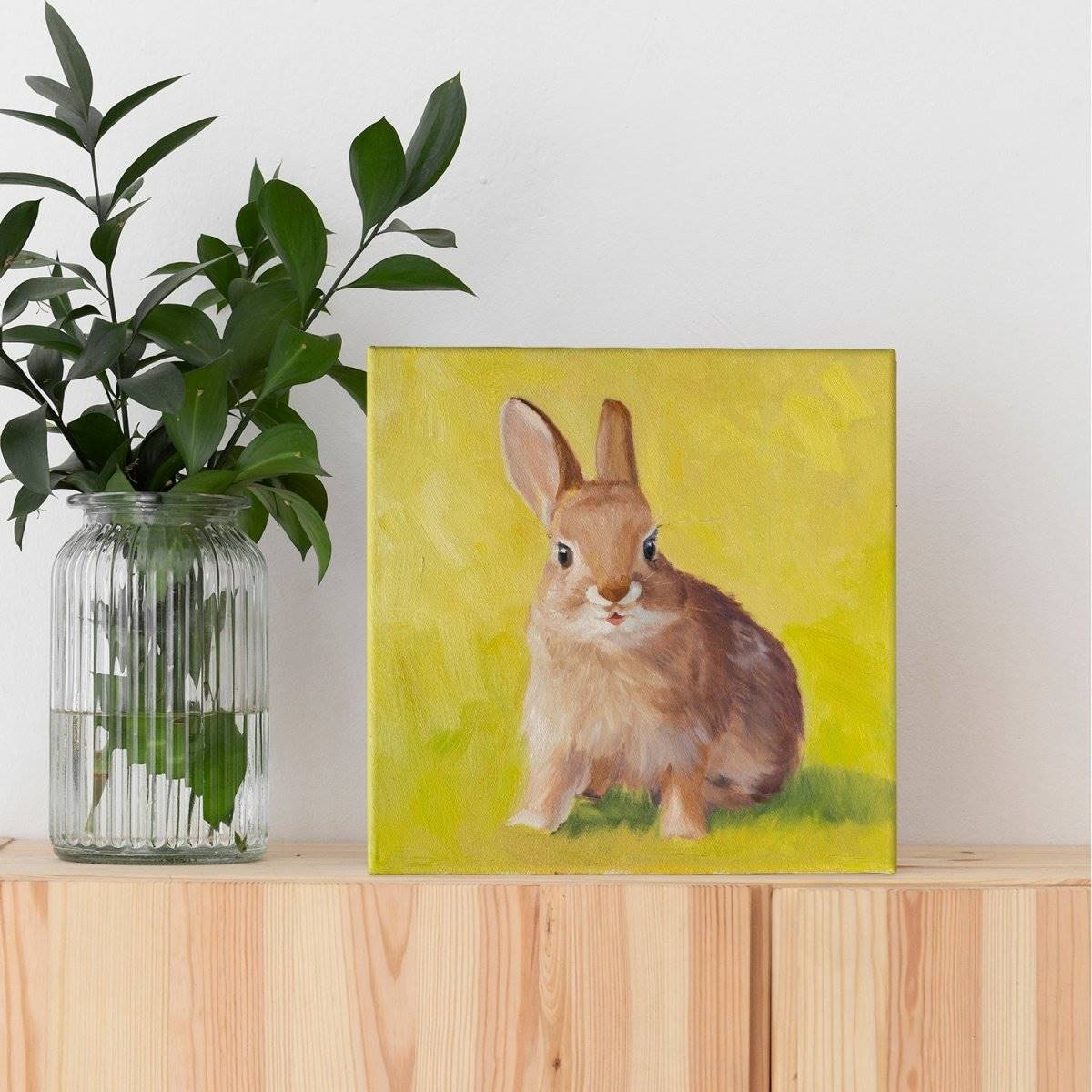 Original Oil Painting on Canvas - Rabbit #AT6