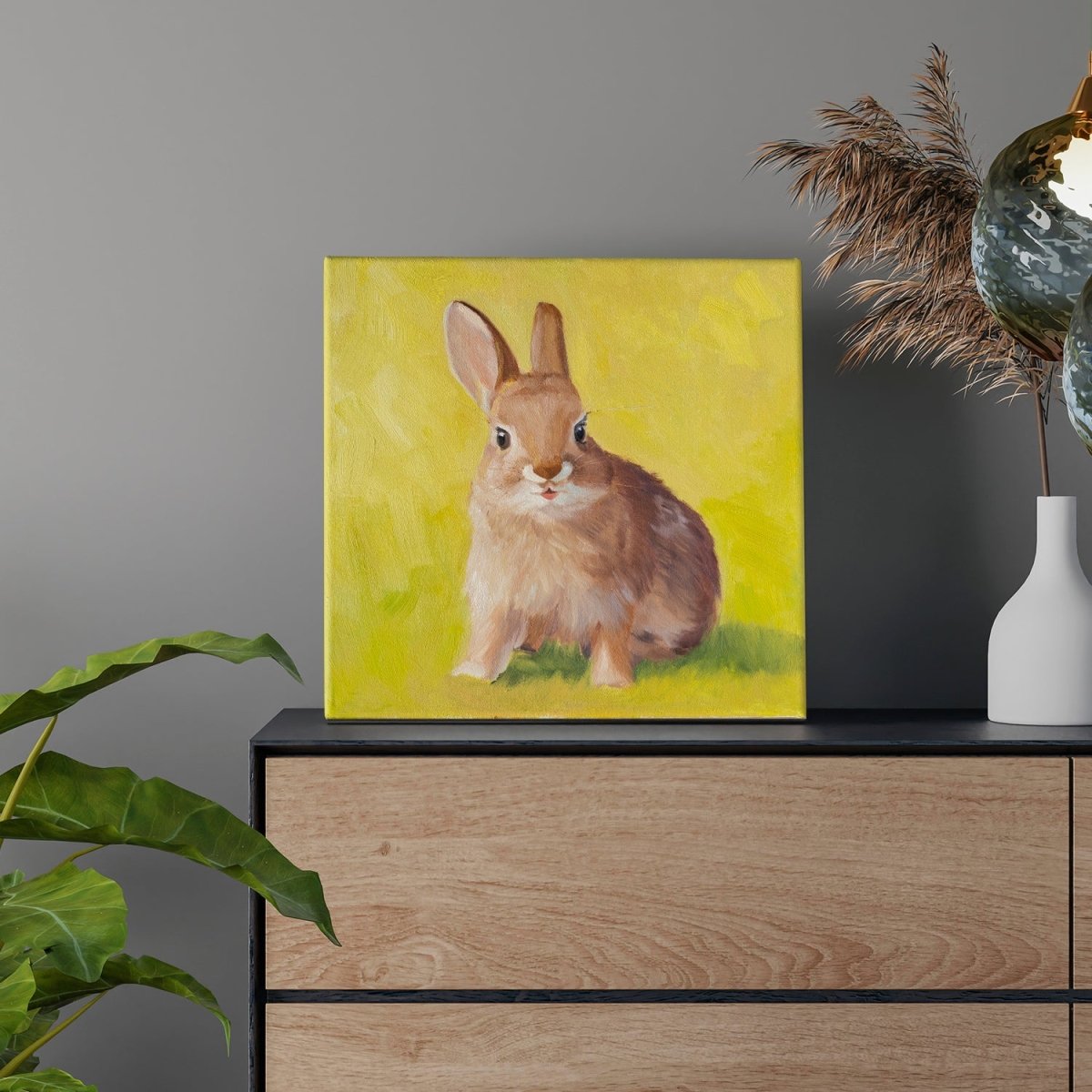Original Oil Painting on Canvas - Rabbit #AT6