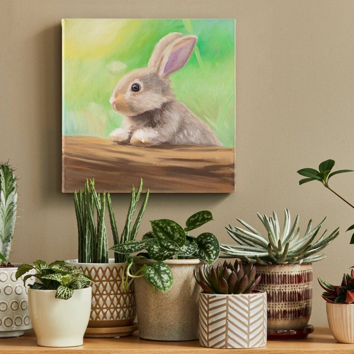 Original Oil Painting on Canvas - Rabbit #AT4