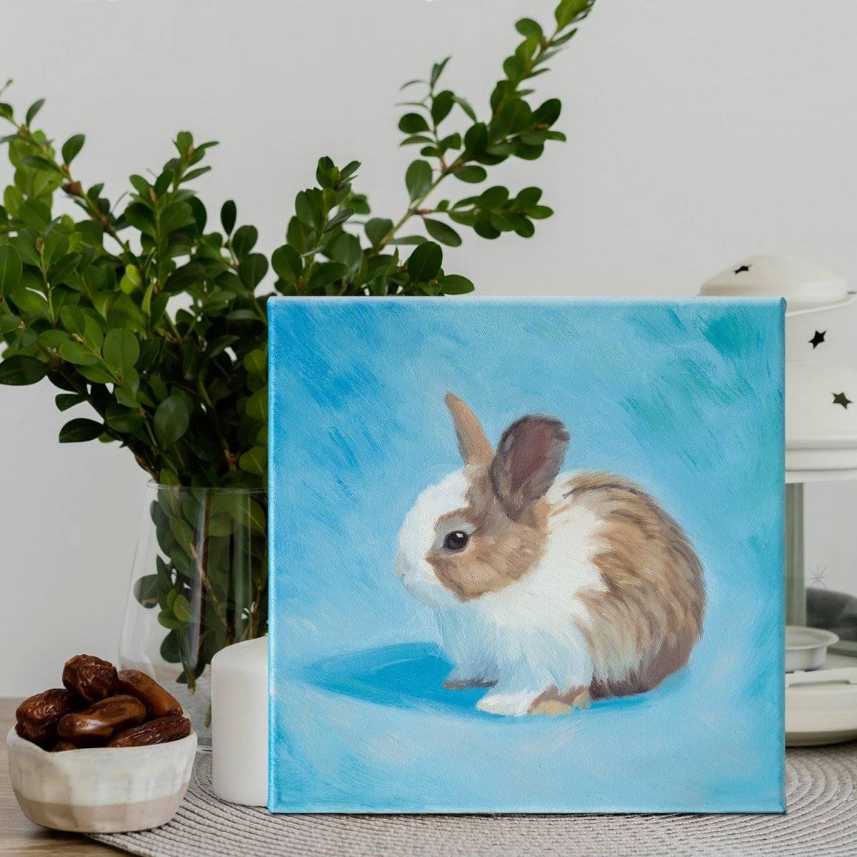 Original Oil Painting on Canvas - Rabbit #AT3