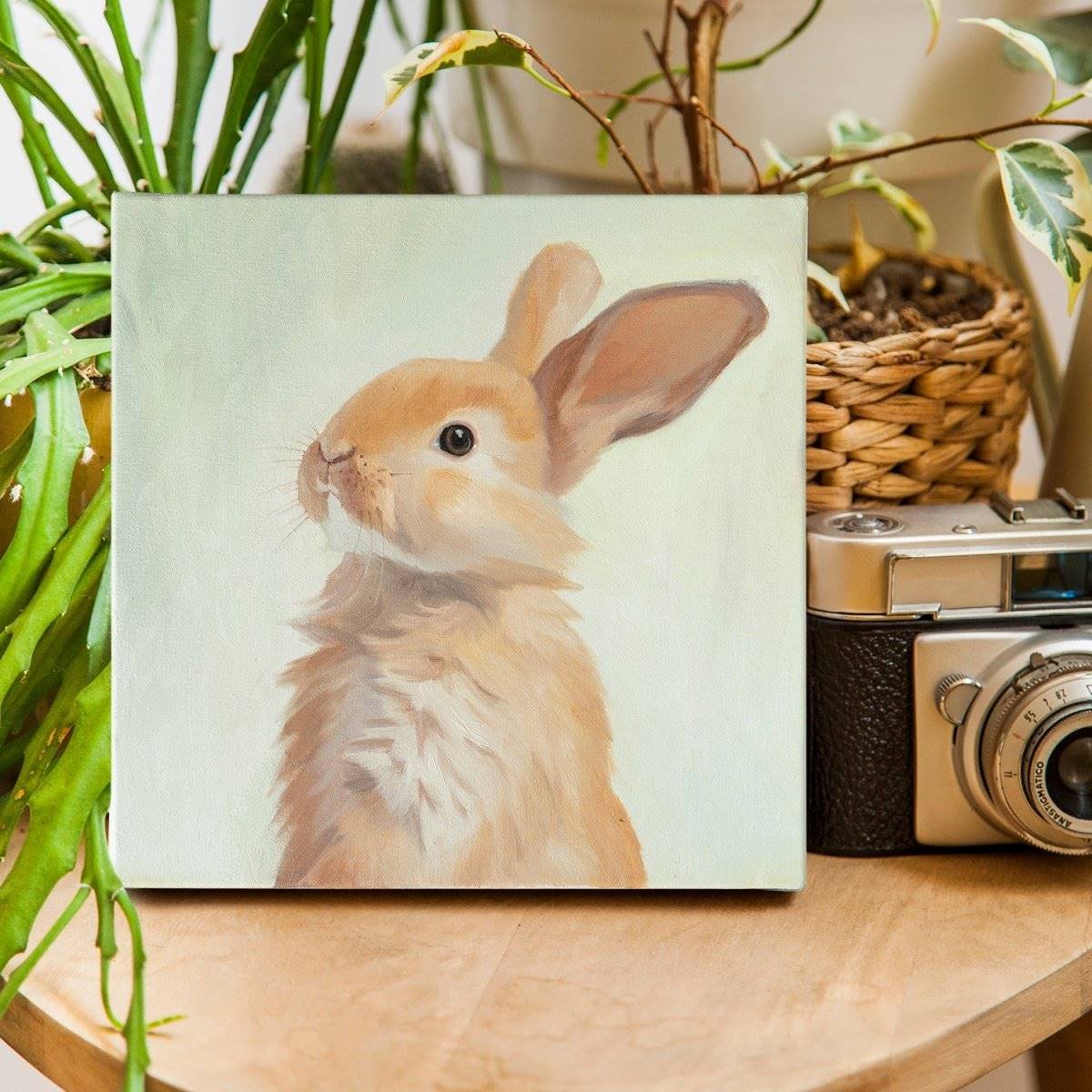 Original Oil Painting on Canvas - Rabbit #AT1