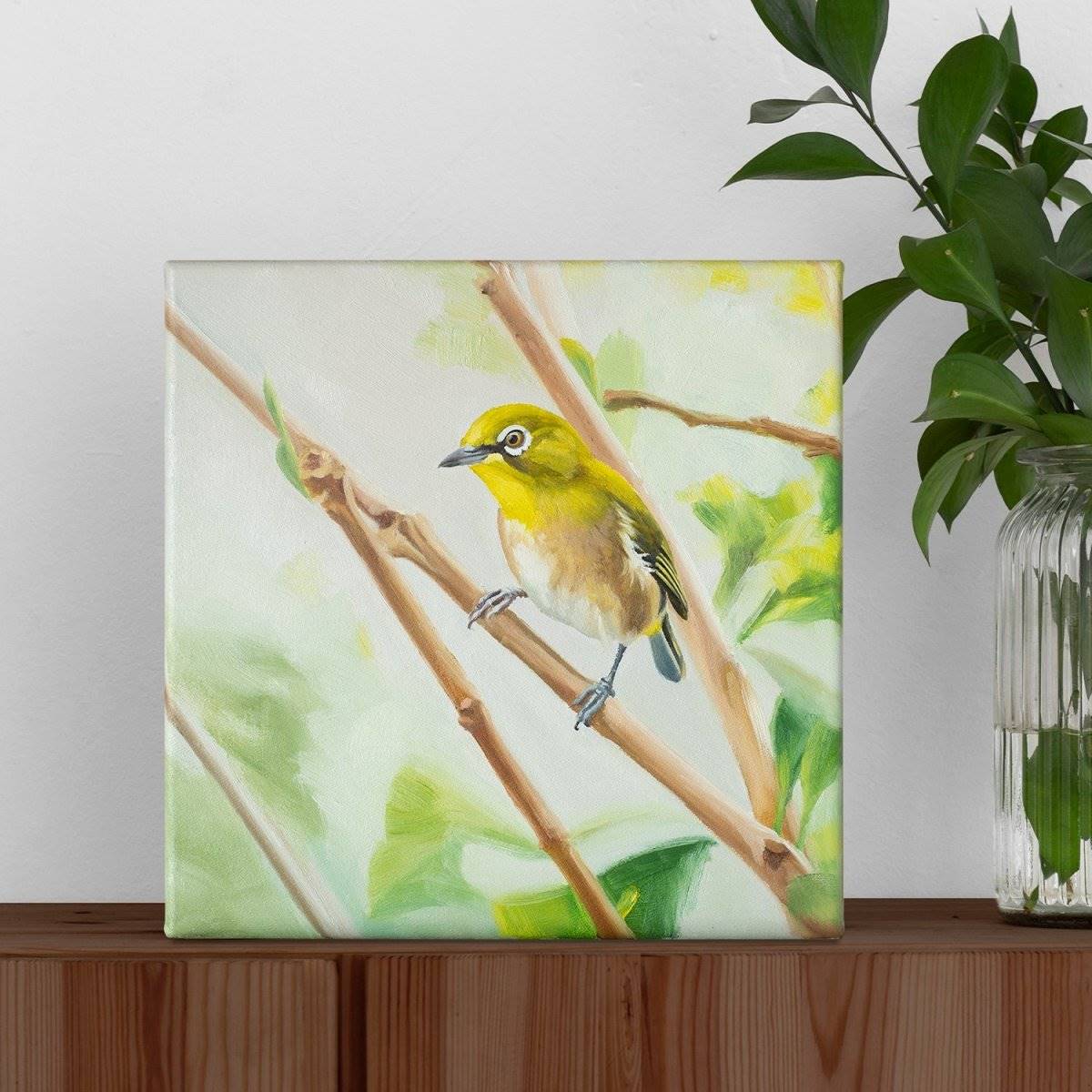 Original Oil Painting on Canvas - Bird#WT5