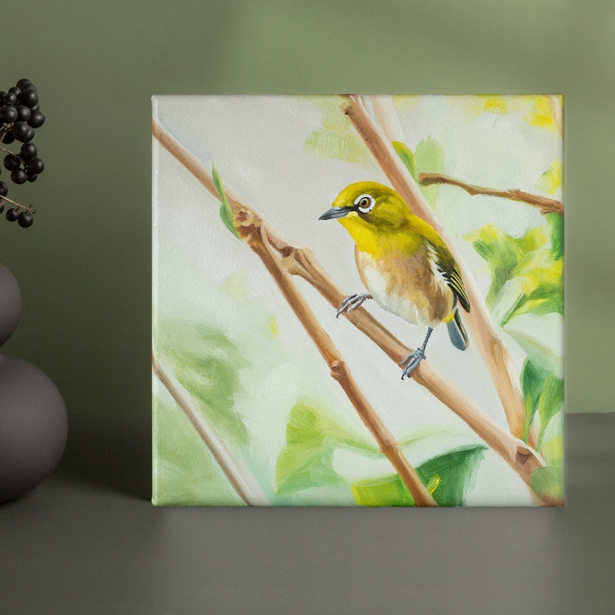 Original Oil Painting on Canvas - Bird#WT5