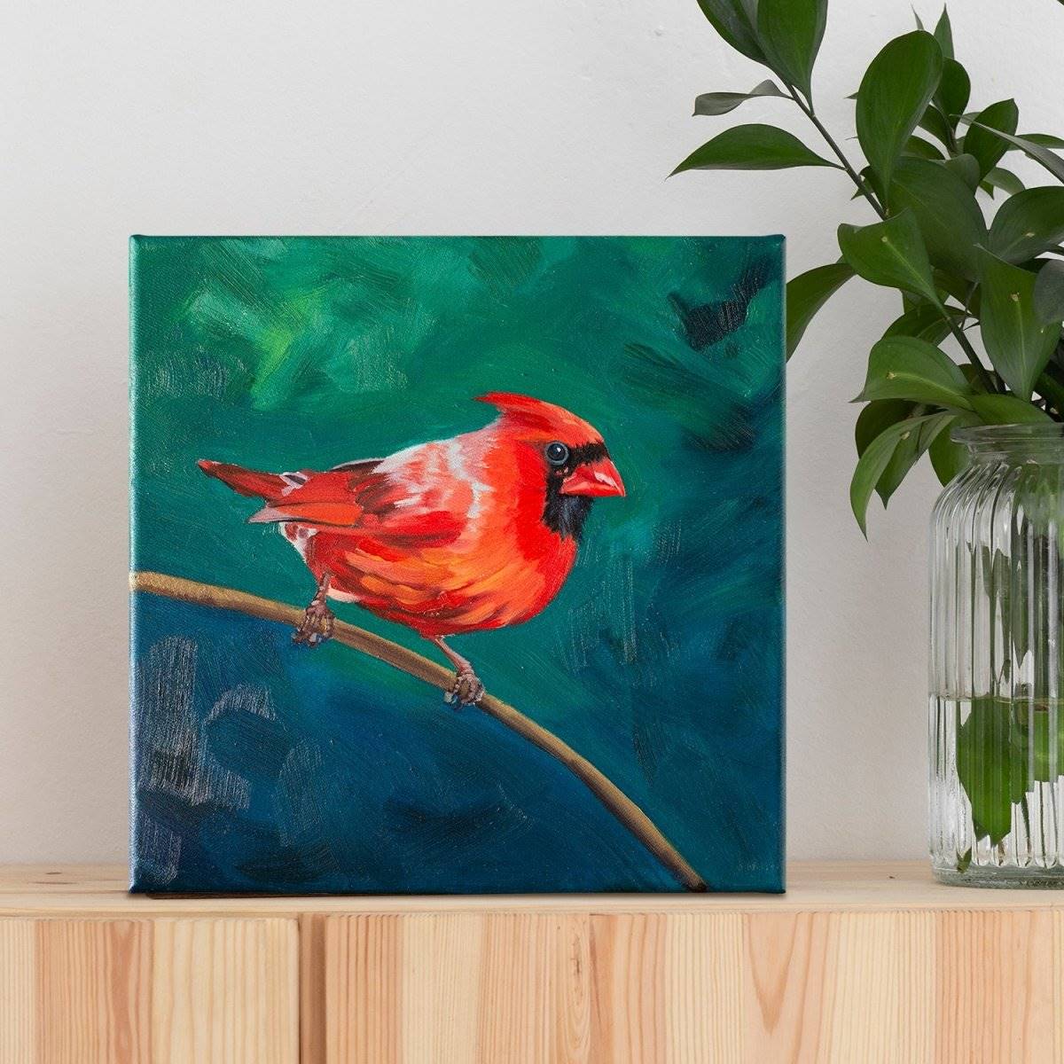 Original Oil Painting on Canvas - Bird#WT7