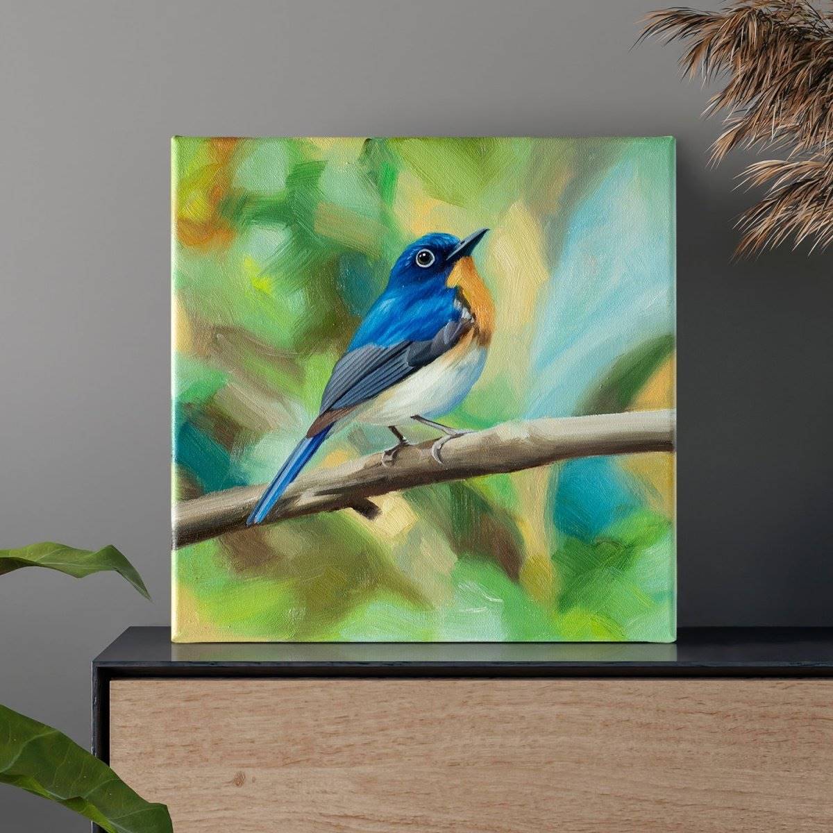 Original Oil Painting on Canvas - Bird#WT8