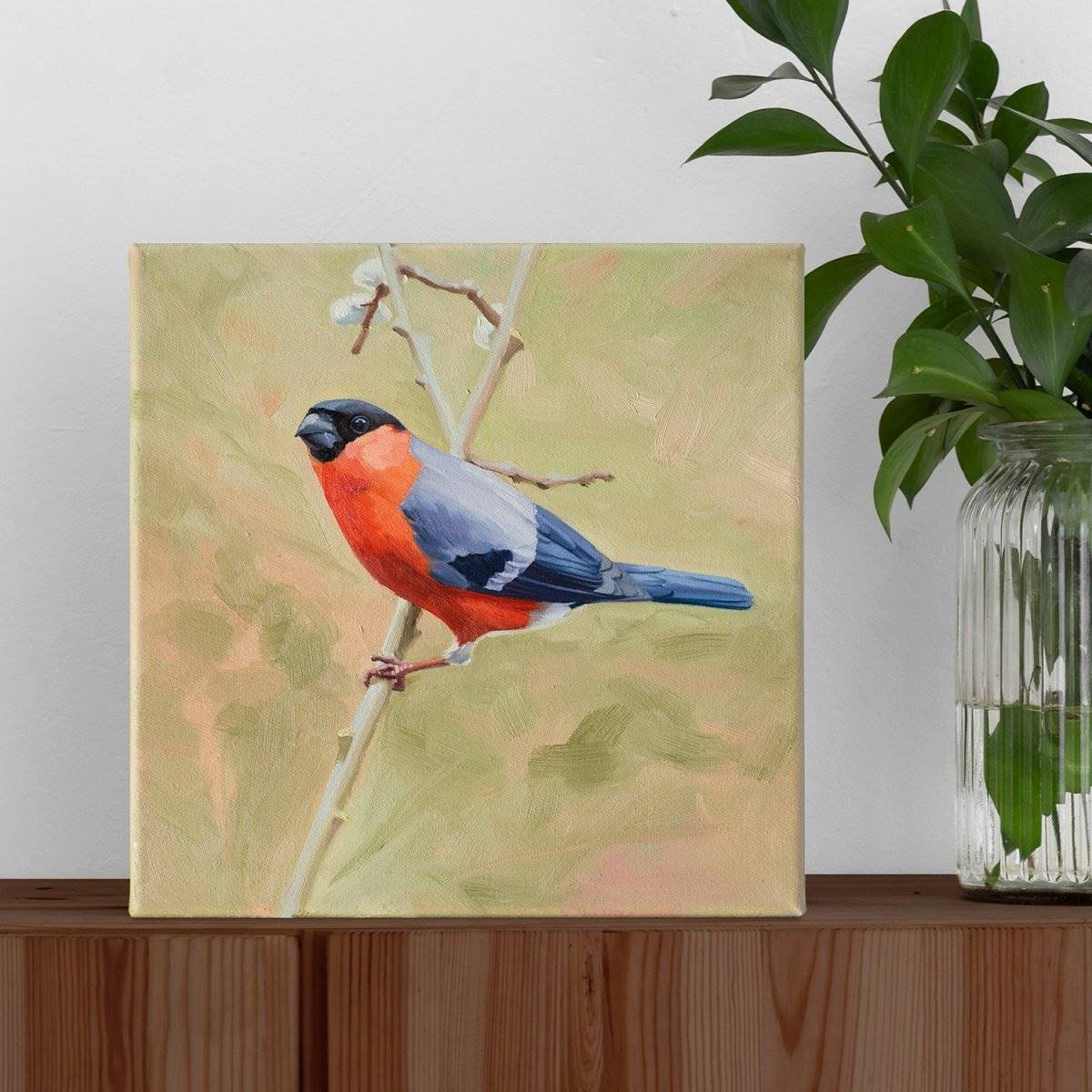 Original Oil Painting on Canvas - Bird#WT9