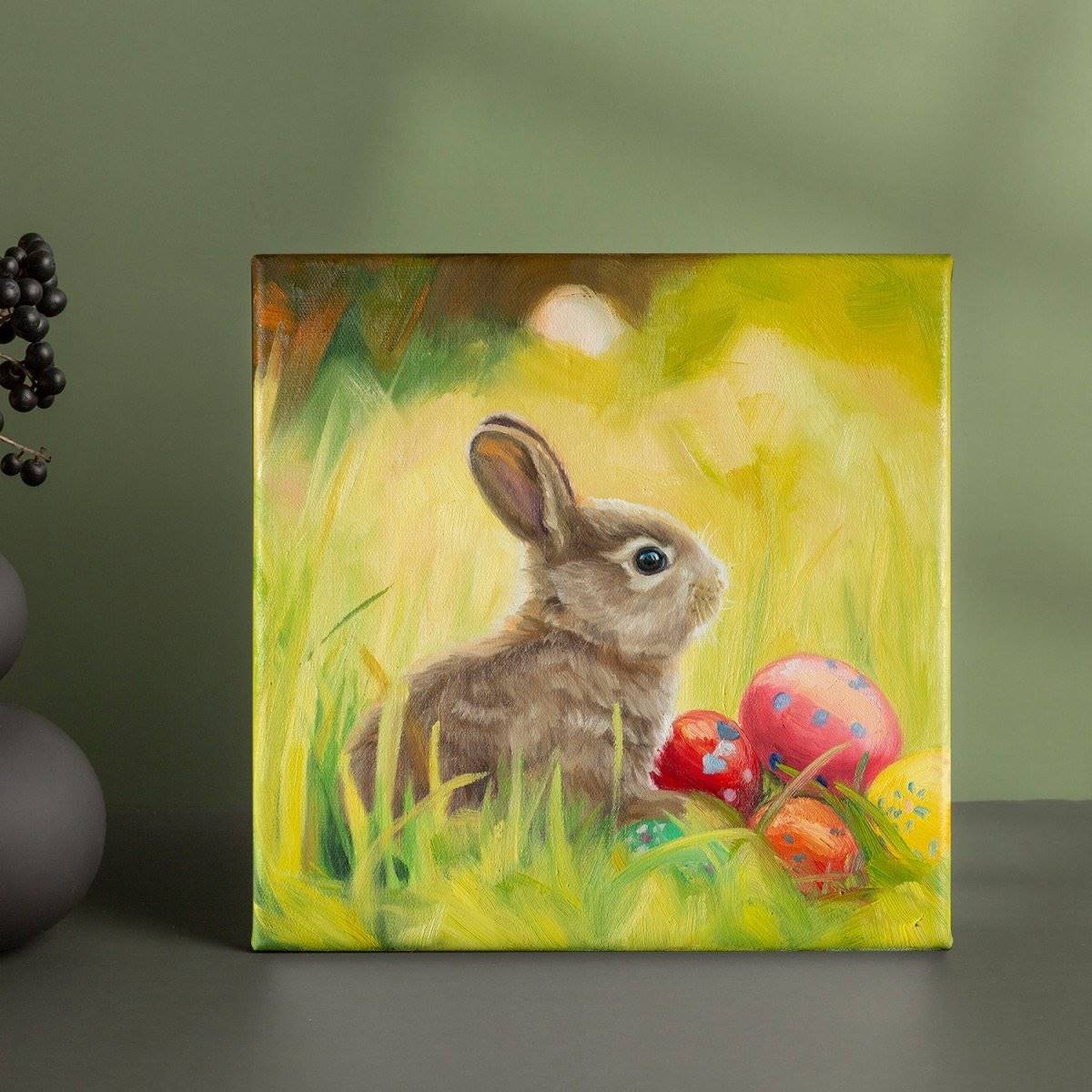 Original Oil Painting on Canvas - Rabbit #AT8