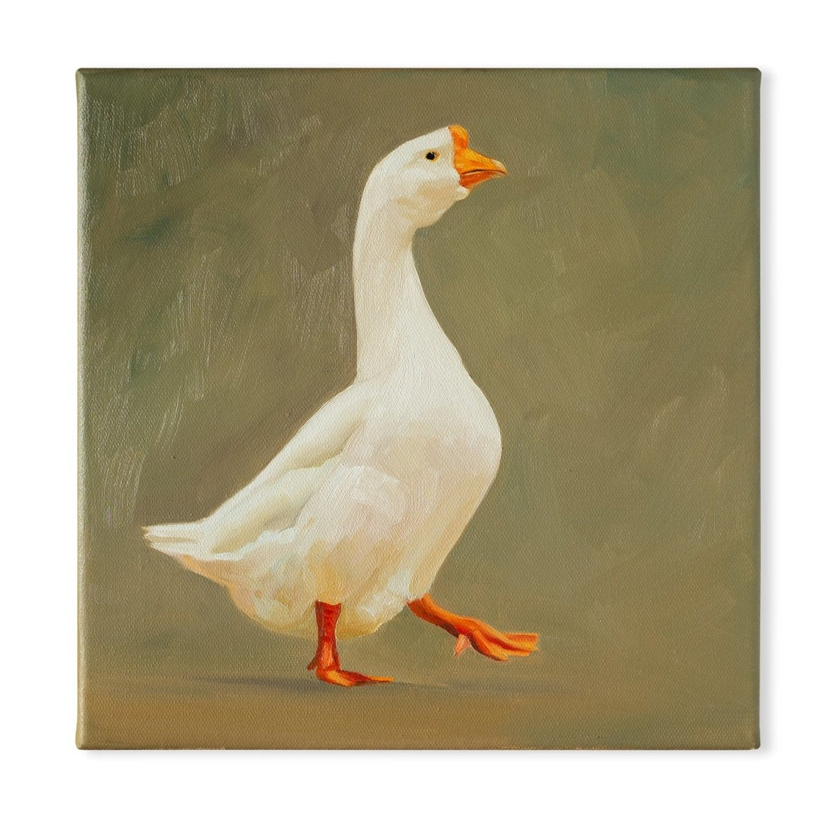 Original Oil Painting on Canvas - Goose