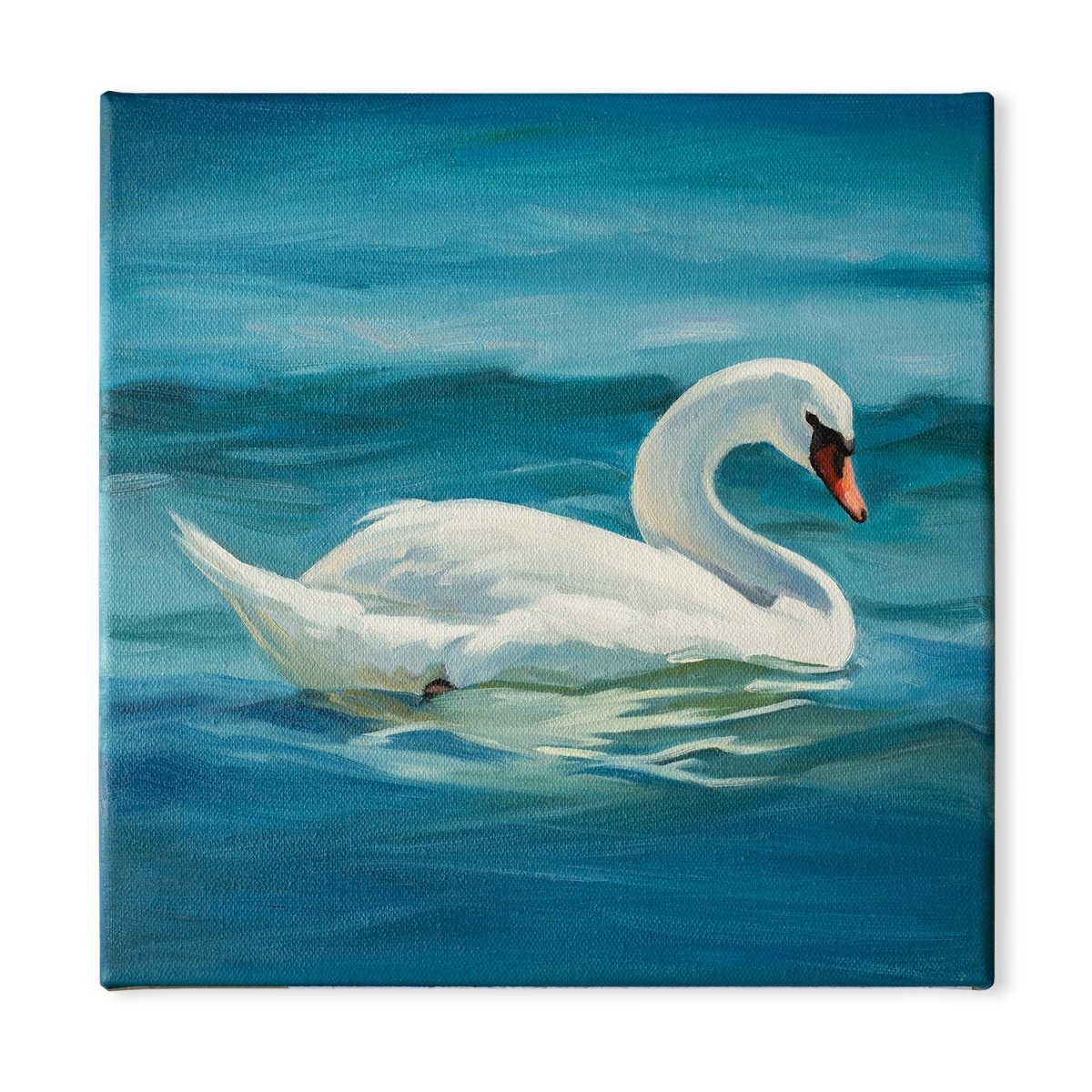 Original Oil Painting on Canvas - Swan