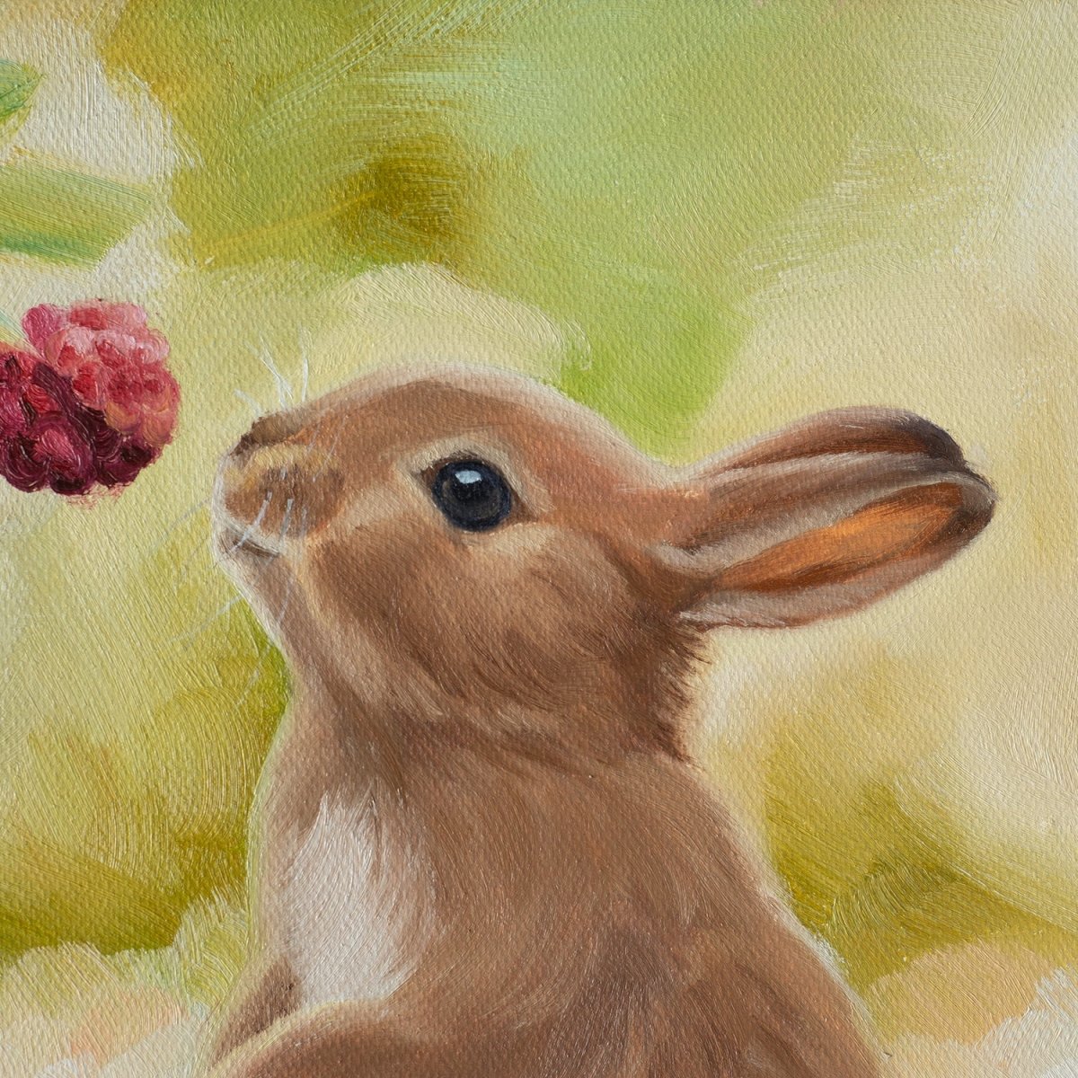 Original Oil Painting on Canvas - Rabbit #AT9