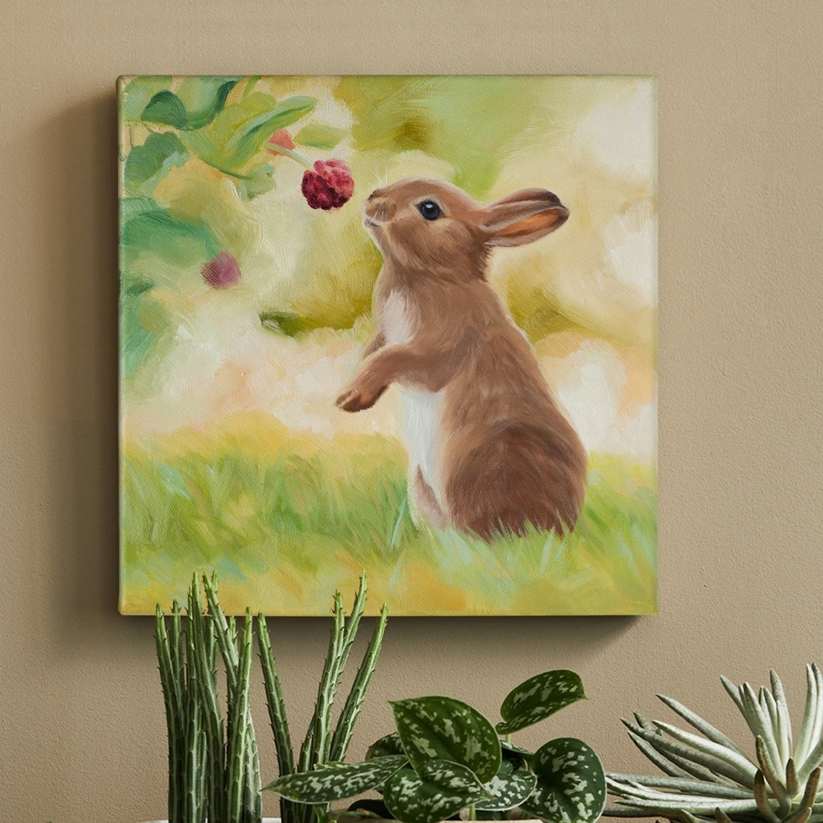 Original Oil Painting on Canvas - Rabbit #AT9