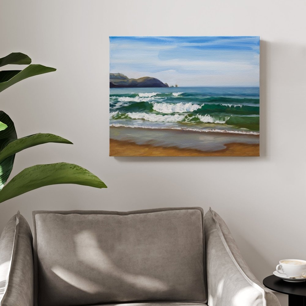 Beach - Original Oil Painting on Canvas