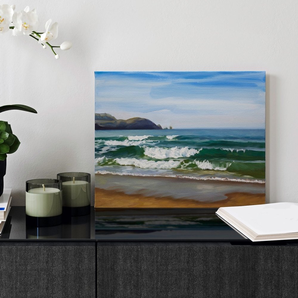 Beach - Original Oil Painting on Canvas
