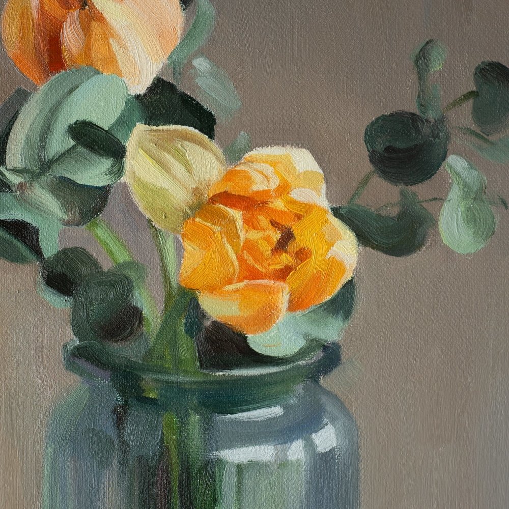 Original Oil Painting on Canvas - Floral