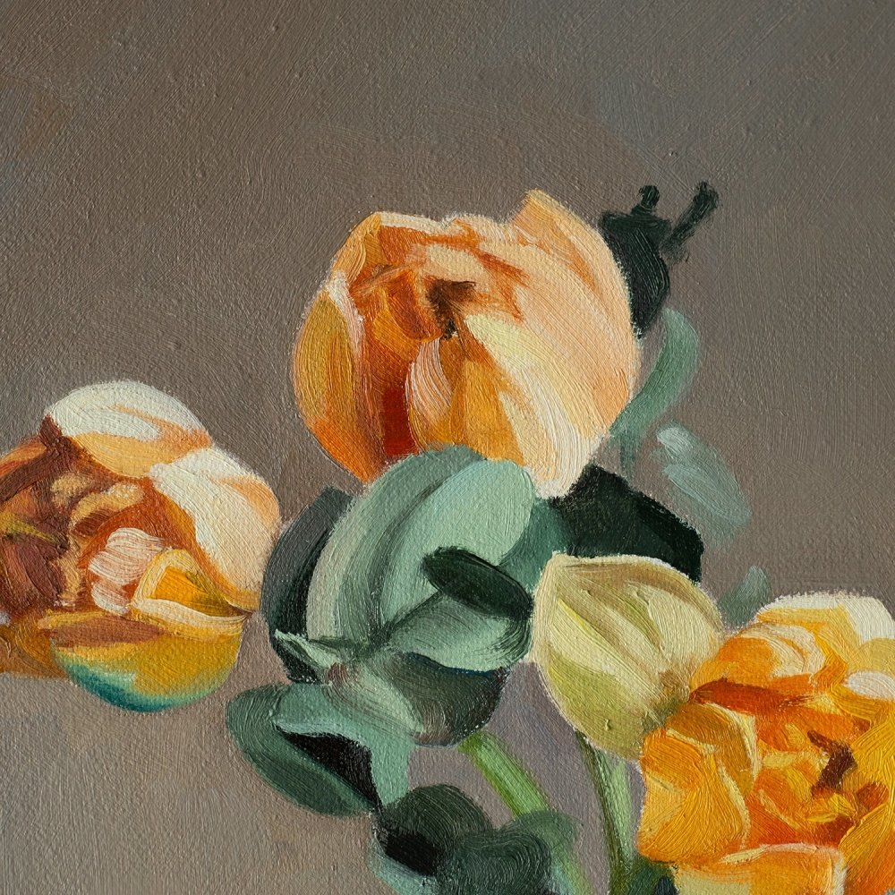 Original Oil Painting on Canvas - Floral