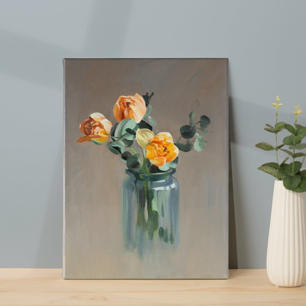 Original Oil Painting on Canvas - Floral
