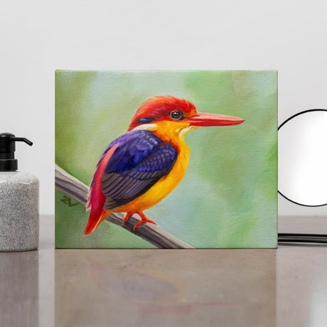 Original Oil Painting on Canvas  - Bird#WT1